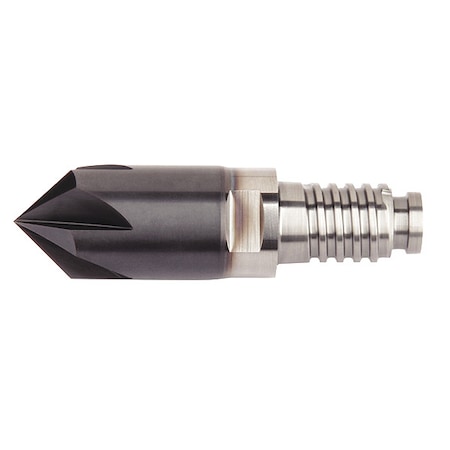 Widia Chamfer End Mill Head, 10.00mm, Carbide 8046100NDL10