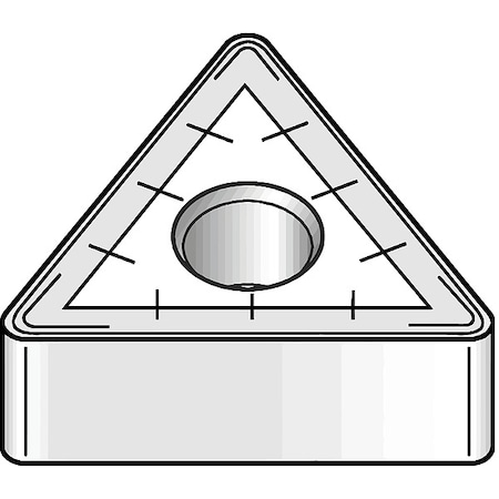 Widia Triangle Turning Insert, Triangle, 5/8 in, TNMM, 0.0937 in, Carbide TNMM5468 WP25CT