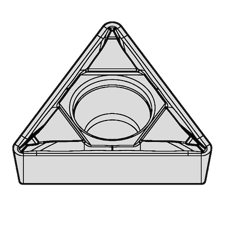Widia Triangle Turning Insert, Triangle, 1/4 in, TCMT, 0.0156 in, Cermet 6208107