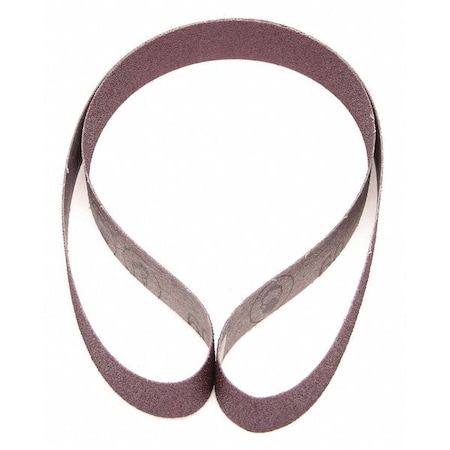 3M Sanding Belt, 1 in W, 42 in L, Closed Coat, Aluminum Oxide, 60 Grit, Brown 7010326496
