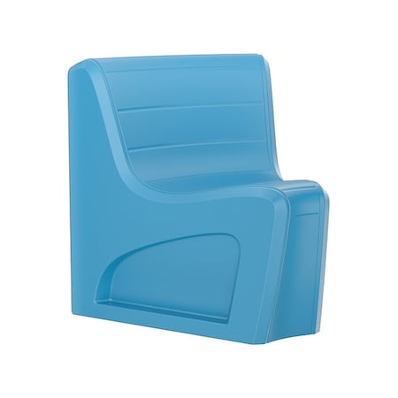 Cortech Sync Wedge Chair with Door, Slate Blue Seat, 31 in W 32 in L 33 in H, Polyethylene Seat 274SBS