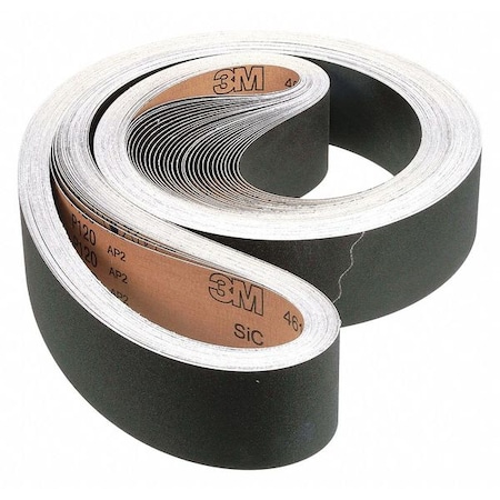 3M Cloth Belt 461F, 3-1/2inx132in P120 XF-w, PK50 461F