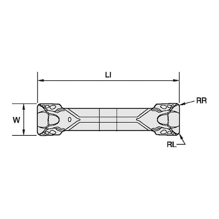 Widia Grooving/Parting Insert, WMT-P-PT, Carbide WMTS094I2BP04PT