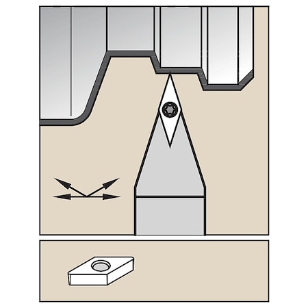 Widia Indexable Toolholder, SVVB,  SVVBN163