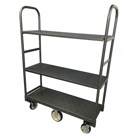 R.W. Rogers Co Stock Cart, 3 Tier, 18x48x70 AL-3000