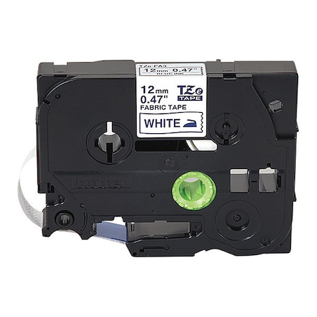 Brother Iron-On Label, Blue/Wht, .47" x 9.8 ft. TZEFA3G