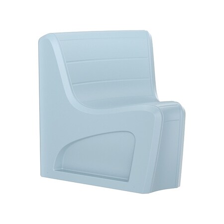 Cortech Sync Wedge Chair, Blue Gray Seat, 31 in W 32 in L 33 in H, Polyethylene Seat 274BG