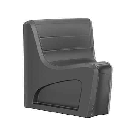 Cortech Sync Wedge Chair with Door, Black Seat, 31 in W 32 in L 33 in H, Polyethylene Seat 274BKS