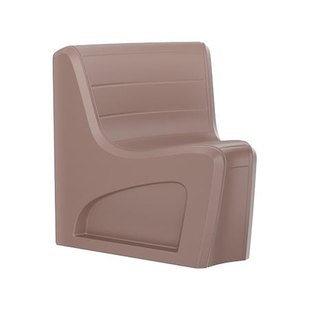 Cortech Sync Wedge Chair with Door, Brown Seat, 31 in W 32 in L 33 in H, Polyethylene Seat 274BNS