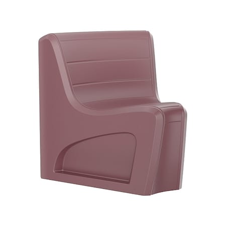 Cortech Sync Wedge Chair, Burgundy Seat, 31 in W 32 in L 33 in H, Polyethylene Seat 274BY