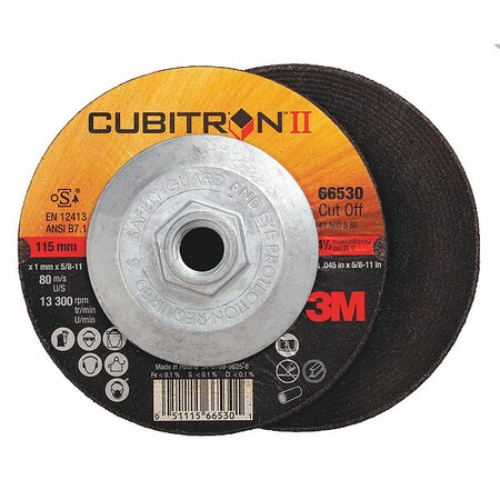 3M Cubitron Cubitron II Cut-Off 66530, T27 4.5inx.045 66530