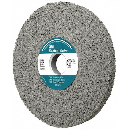 Scotch-Brite EXL Deburring Wheel, 4inx1/2inx1 in 8S F, PK3 XL-WL