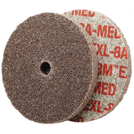 Scotch-Brite EXL Unitized Wheel, 4inx1/4inx1/4 in 8A, PK20 XL-UW