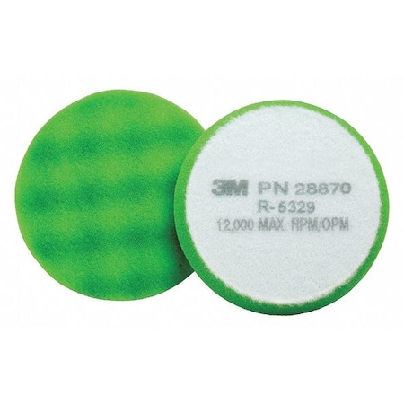 3M Finesse-it Buffing Pad 28870, 3-3/4in, Gre, PK50 28870