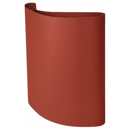 3M Sanding Belt, 36 in W, 75 in L, Open Coat, Aluminum Oxide, P180 Grit, Maroon 7010300102