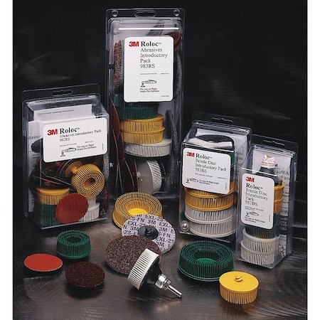 3M Roloc Bristle Disc Kit 982BS, 2 in, 5PK 18696