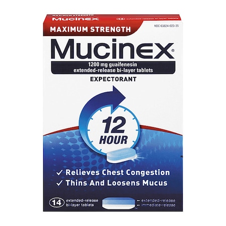 Mucinex Chest Congestion Relief, PK14 63824-02314