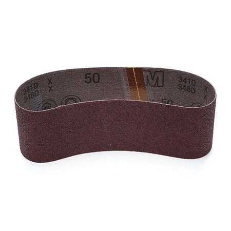 3M Cloth Belt 341D, 3inx21 in 50 X-weight, 5/inner 25/pk 7000118855