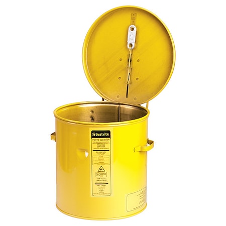 Justrite Dip Tank, Steel, 2 gal, Yellow 27612