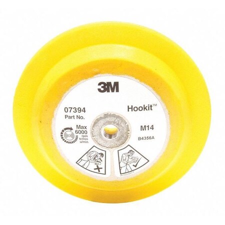 3M Hookit Disc Pad 07394, 178 mm x 25 mm M14-2.0 Internal, 1/pk 07394