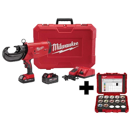 Milwaukee Tool M18 750 MCM Crimper Kit+Aluminum Die Kit 2779-22, 49-12-KITA