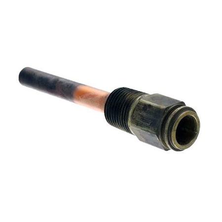 Honeywell Immersion Well, Copper, 1/2NPT, 1-1/2 Depth 123869A