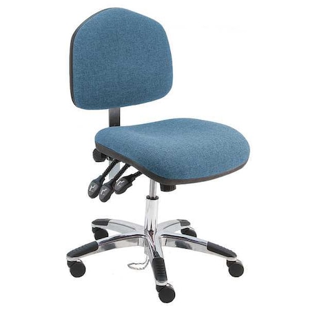 Benchpro Ergonomic Chair Ergonomic Chair, 17" to 22" Height, Fabric, Blue WAS-DF-TLC-WW-BLUE