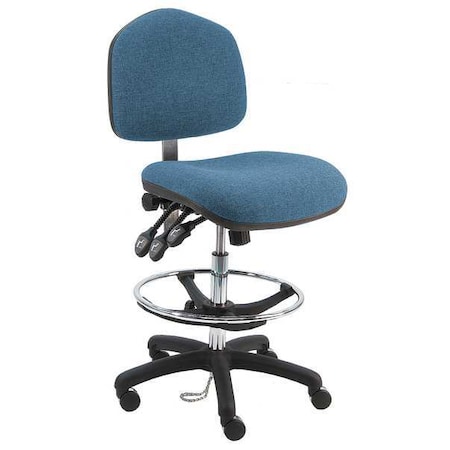 Benchpro Fabric Task Chair, 21" to 31", No Arms, Blue WNT-F-TLC-WW-BLUE