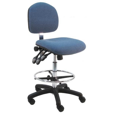 Benchpro Fabric Task Chair, 21" to 31", No Arms, Blue LNT-FB-TLC-WW-BLUE