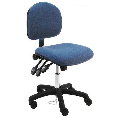 Benchpro Ergonomic Chair Ergonomic Chair, 17" to 22" Height, Fabric, Blue LNS-DF-TLC-WW-BLUE