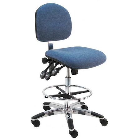 Benchpro Fabric Task Chair, 21" to 31", No Arms, Blue LAT-FB-TLC-WW-BLUE