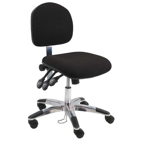Benchpro Ergonomic Chair Ergonomic Chair, 17" to 22" Height, Fabric, Black LAS-DF-TLC-WW-BLACK