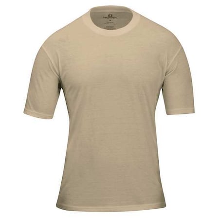 Propper Men's 3 Pack T-Shirt, 60% Cotton/40% Polyester, Pullover, 0 Pocket(s), Tan, XL, 3 PK F53060U248XL