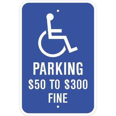 Zing Handicap Parking Sign, Missouri, 18X12, 2692 2692