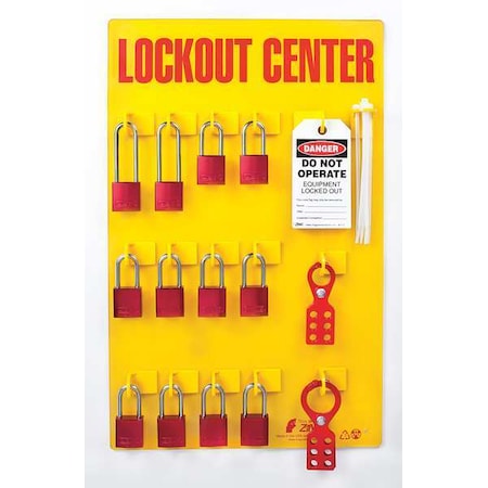 Zing Lockout Station, Filled, Electrical 2728