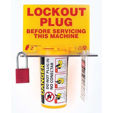 Zing Lockout Station, Filled, Electrical, Number of Padlocks Included: 1 2730