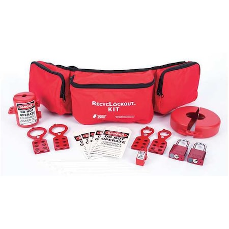 Zing Lockout/Tagout Kit, Filled, Electrical 2725 | Zoro