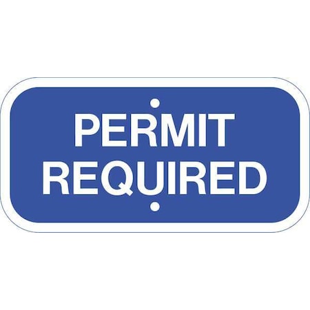 Zing Handicap Parking Sign, 12" W, 6" H, English, Aluminum 2701