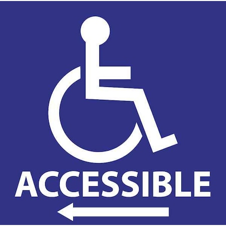 Zing Handicap Window Decals, 6H x 6W, PK2, 2719 2719