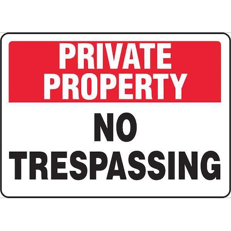 Zing Security Sign, 10 in Height, 14 in Width, Aluminum, Rectangle, English 2741