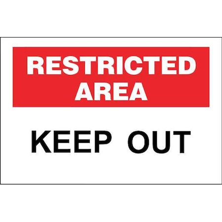 Zing Security Sign, 10 in Height, 14 in Width, Aluminum, Rectangle, English 2744