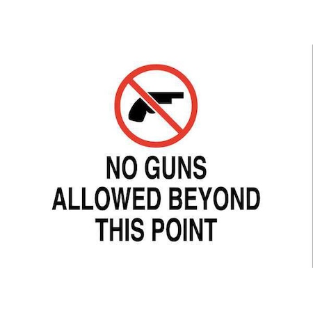 Zing Security Sign, 10 in Height, 14 in Width, Aluminum, Rectangle, English 2745