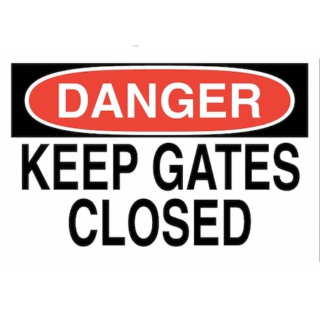 Zing Security Sign, 10" Height, 14" Width, Aluminum, Rectangle, English 2750