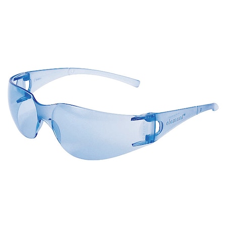 Kleenguard V10 Element, Safety Glasses, Uncoated, Light Blue Lens, Blue Frame, Frameless 33072