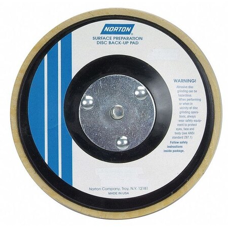 Norton Abrasives Hook-and-Loop Dsc BU Pad, 4-1/2D, PK5 66261059303