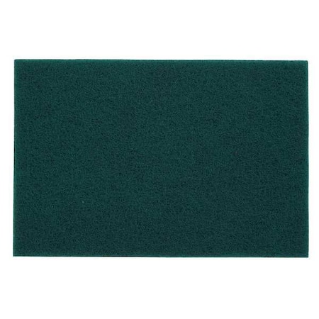 NORTON ABRASIVES Abrasive Hand Pad, 9in.L x 6in.W, Green, AO 66261079600