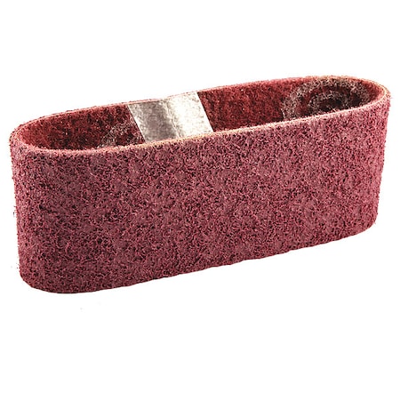 Norton Abrasives Surface-Conditioning Belt, 3 in W, 18 in L, Non-Woven, Aluminum Oxide, Not Applicable Grit, Medium 66623335112