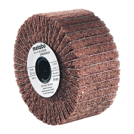 Metabo Interleaved Flap Wheel, 4-1/8 In, 60Grit 623483000
