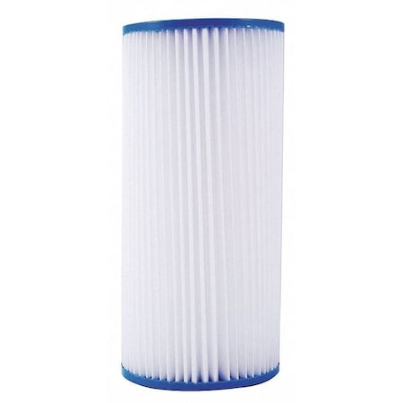 Watts Filter Cartridge, 15 gpm, 20 Micron, 4-1/2" O.D., 9 3/4 in H PWPL10BBM20