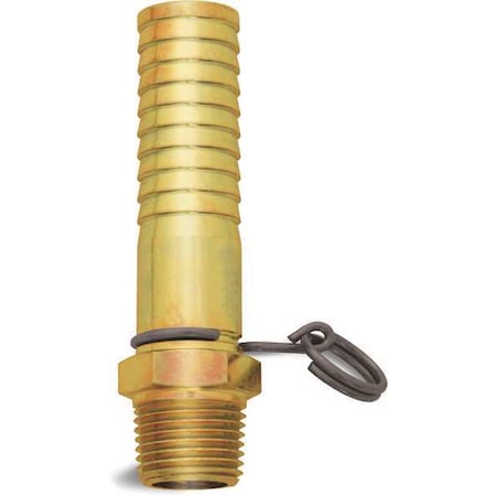 Sani-Lav Non-Swivel Hose Adapter, Brass, 1-7/8 in. N14